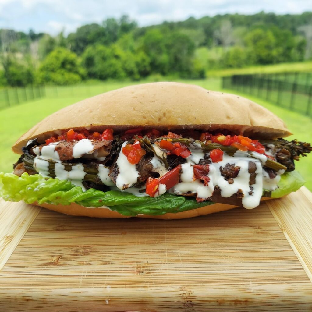 Sandwiches for flood relief volunteers