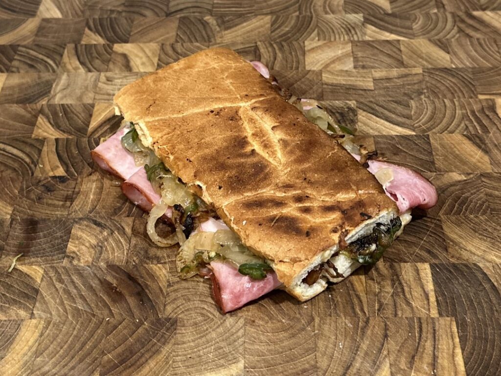 it’s 12:25am and this sandwich has onions on it