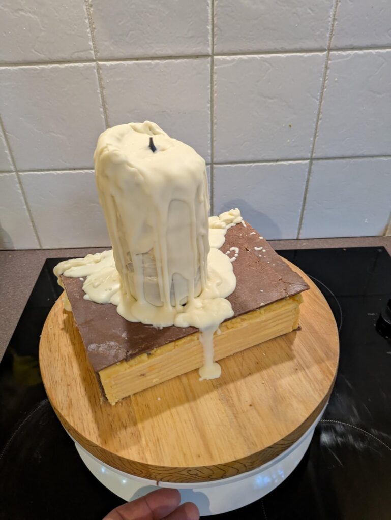 The final cake of the birthday gauntlet