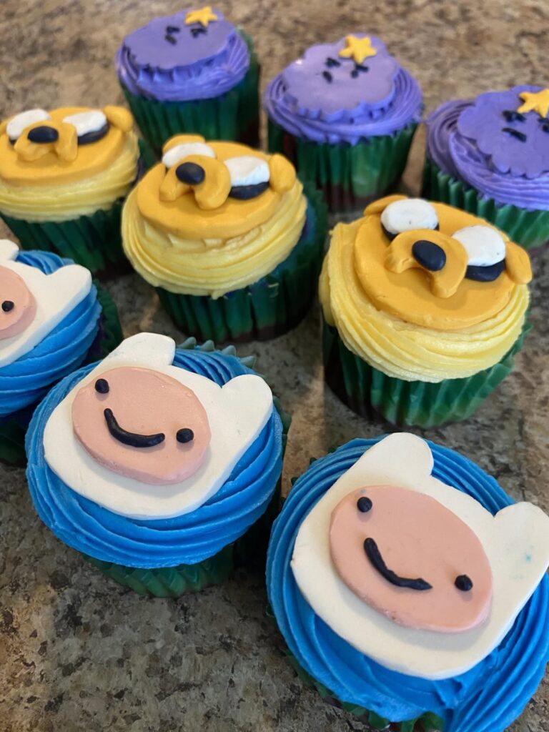 Adventure time cupcakes I made for a friend