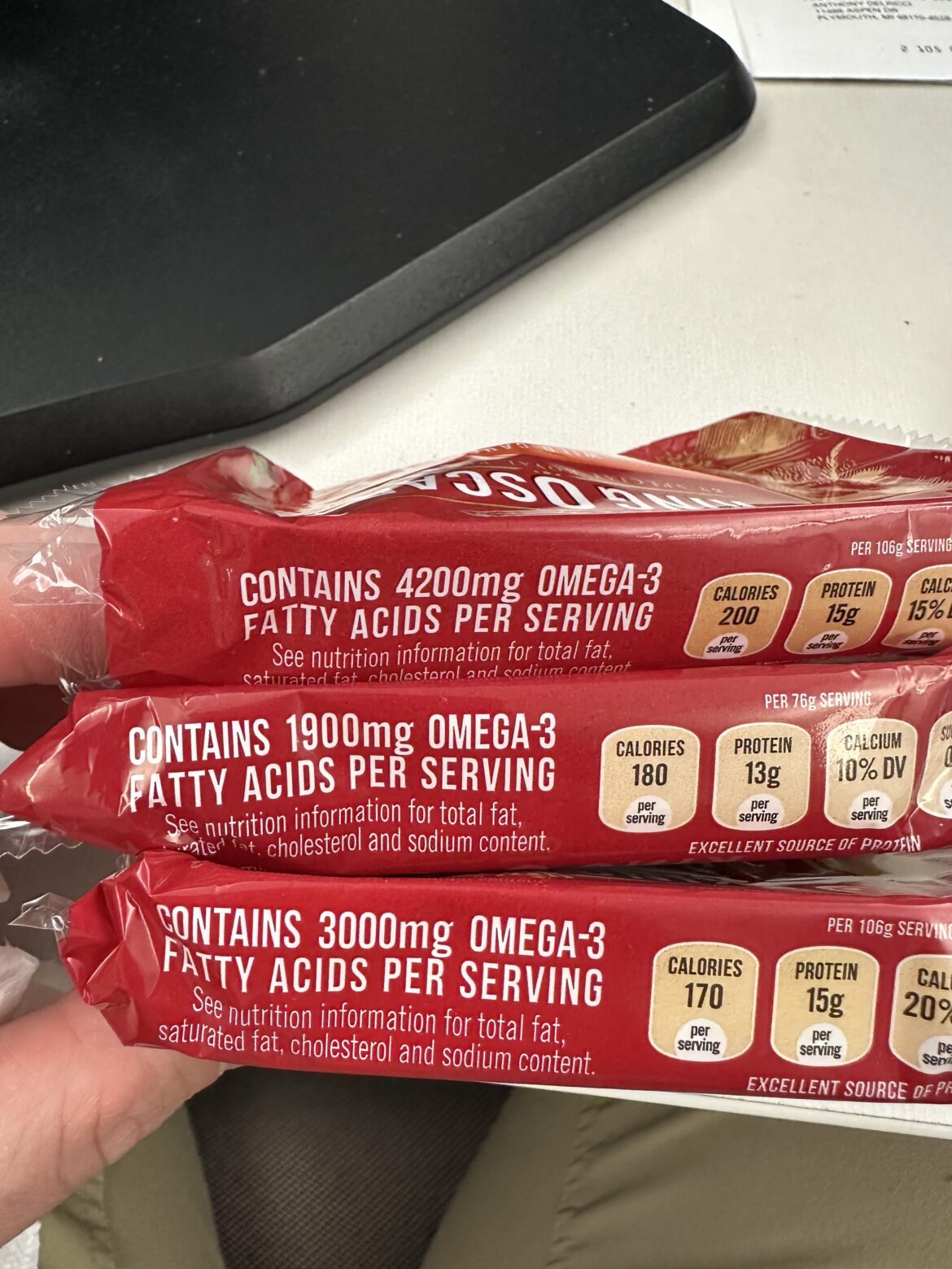 Just curious: How can the Omega-3 amount vary so much?