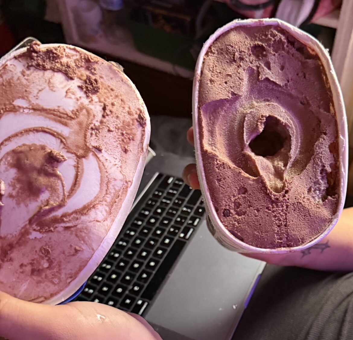 Just opened my ice cream and I’m a little concerned.
