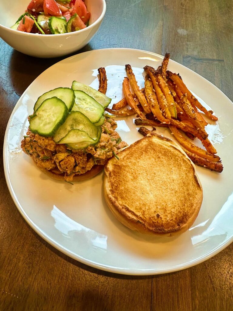 Gochujang Chicken Salad Sandwich