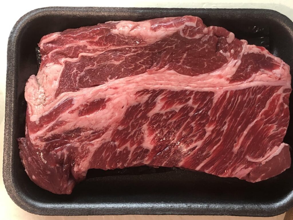 This chuck steak caught my eye and seduced me into buying it