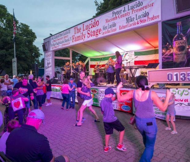 Festival-goers take to the dance floor at a previous Festa Italiana at Macomb County Park at Freedom Hill in Sterling Heights. (PHOTO COURTESY OF FESTA ITALIANA )
