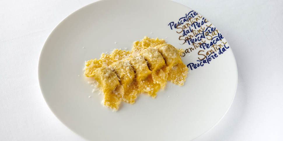 tortelli di zucca dal pescatore