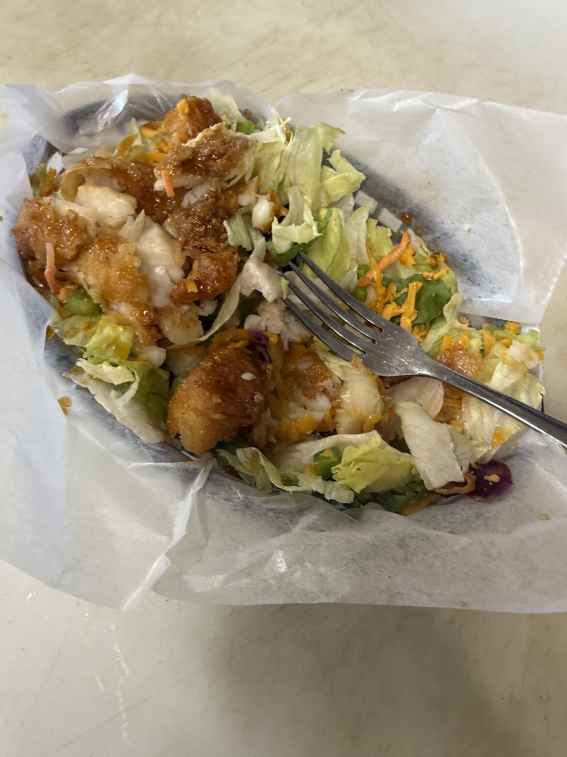 Starting this diet with a fish salad