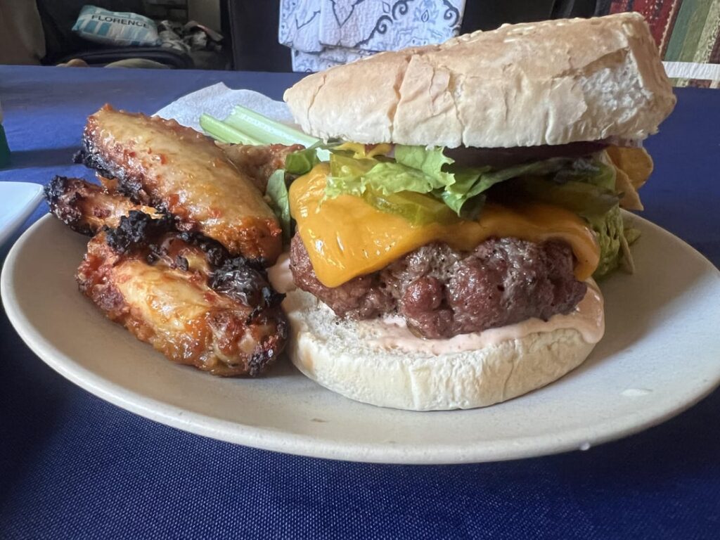Burgers and wings for the Fourth