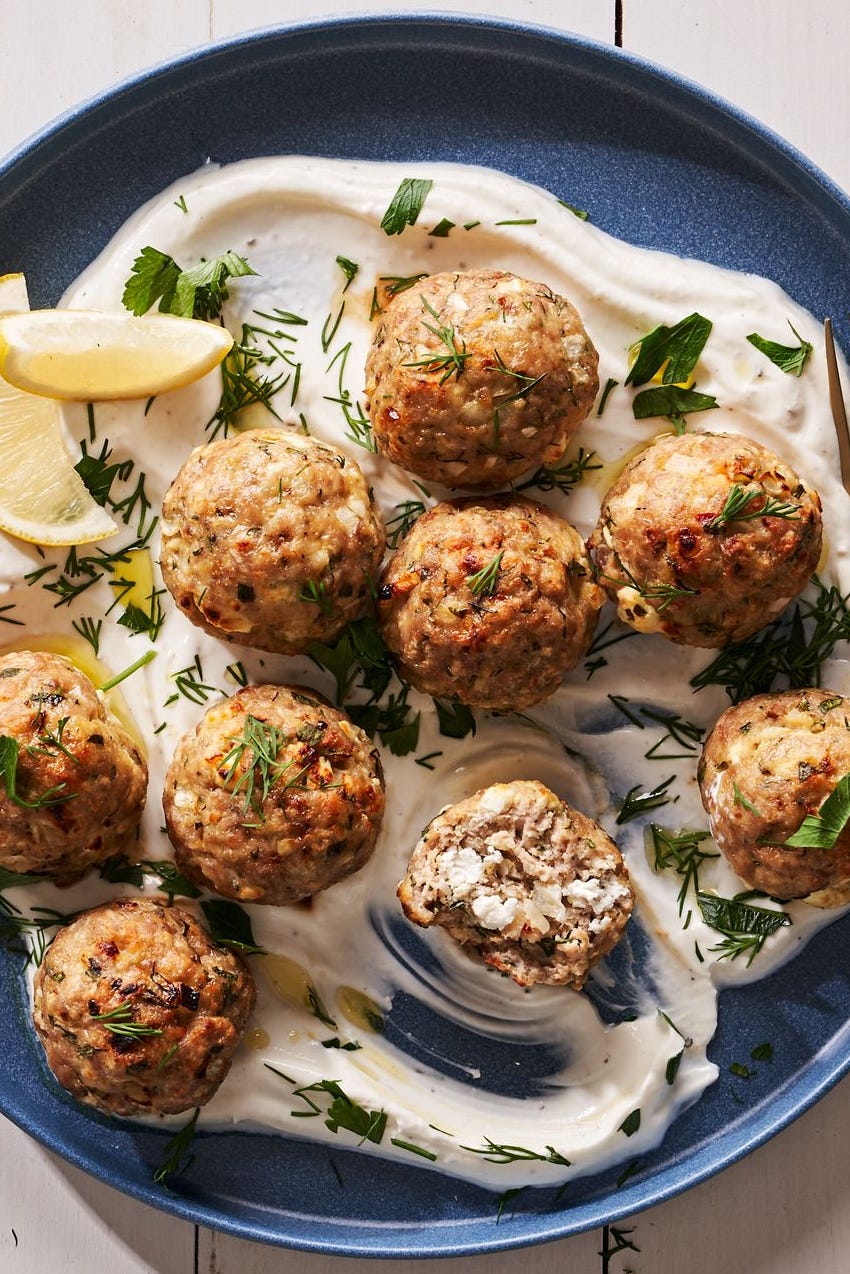 turkey feta meatballs