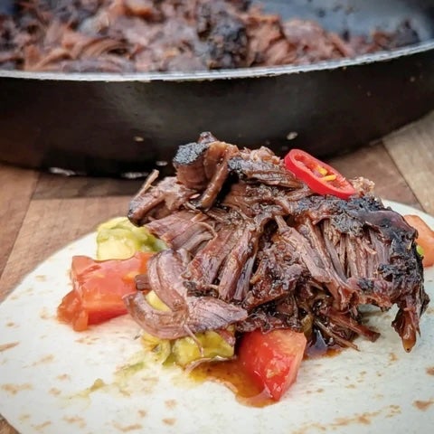 Low and slow wins the race – this smoky ox cheek barbacoa is made for tearing, saucing and piling into soft tortillas with all the good stuff