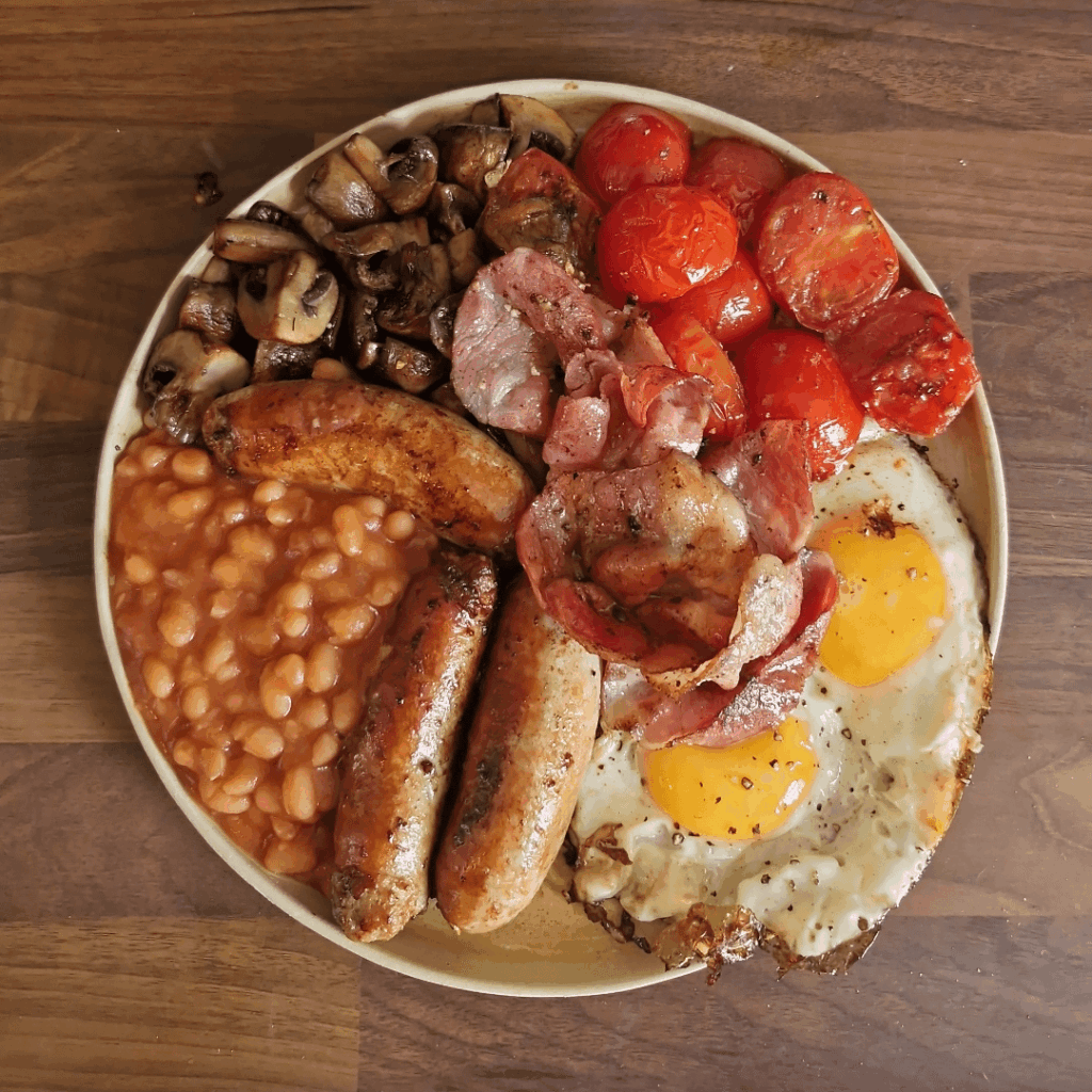 Homemade (thought I didnt have any hash browns, turns out I did, sad)