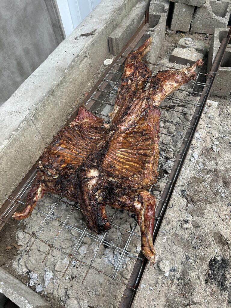 Whole lamb BBQ