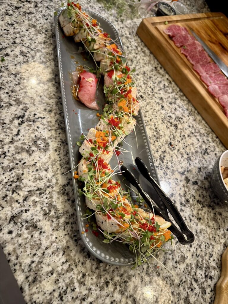 Had a private sushi chef come to home!