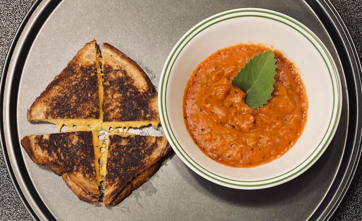 Update (?) grilled cheese and tomato soup