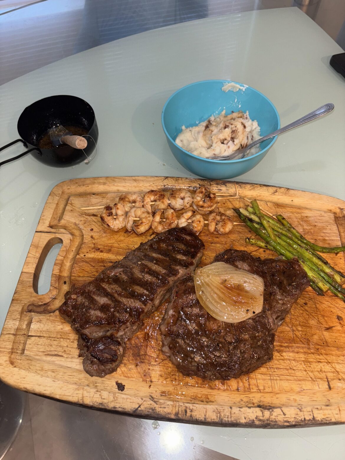 Ny strip and  ribeye