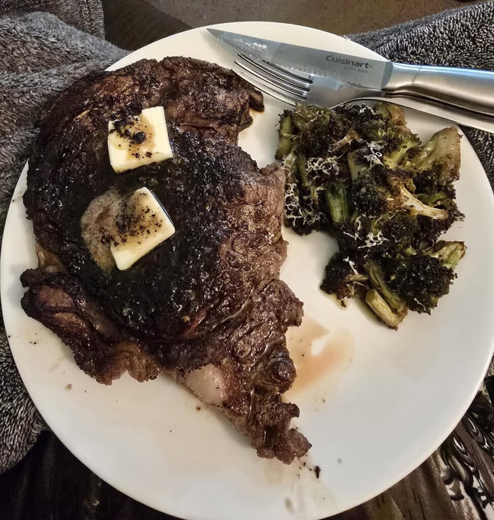 Finally nailed a zero-grey band ribeye!