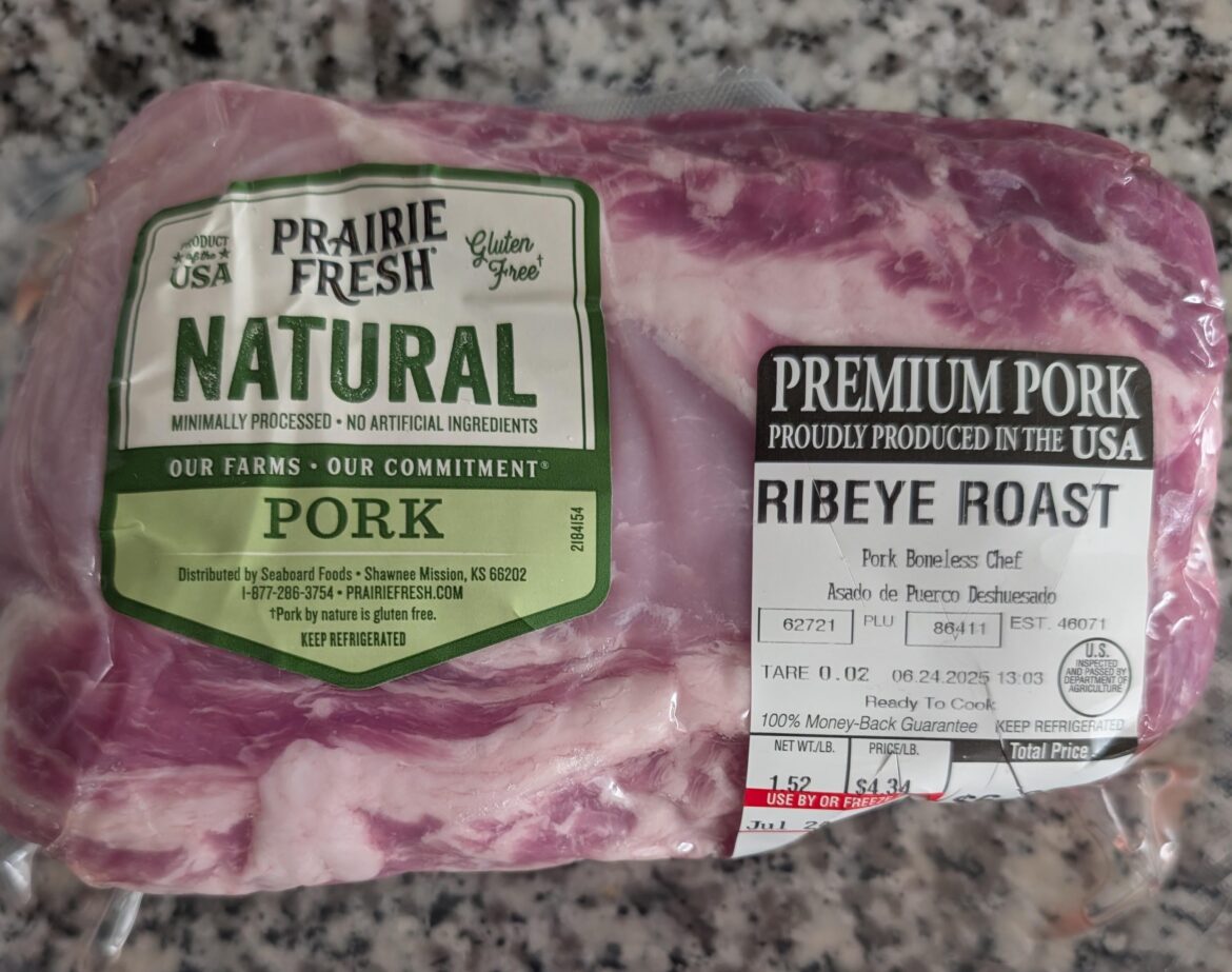 Ribeye pork roast