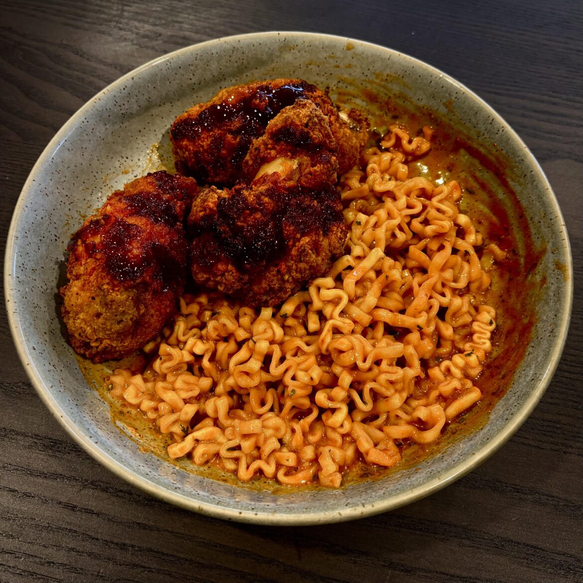 what’s your fav cheat meal? mine’s buldak cream carbo + fried chicken in 2x spicy buldak sauce