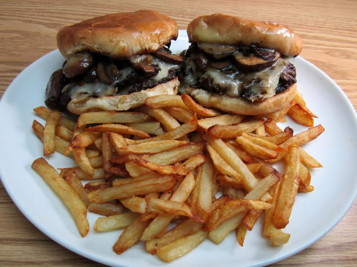 Double Baby Swiss and Mushrooms