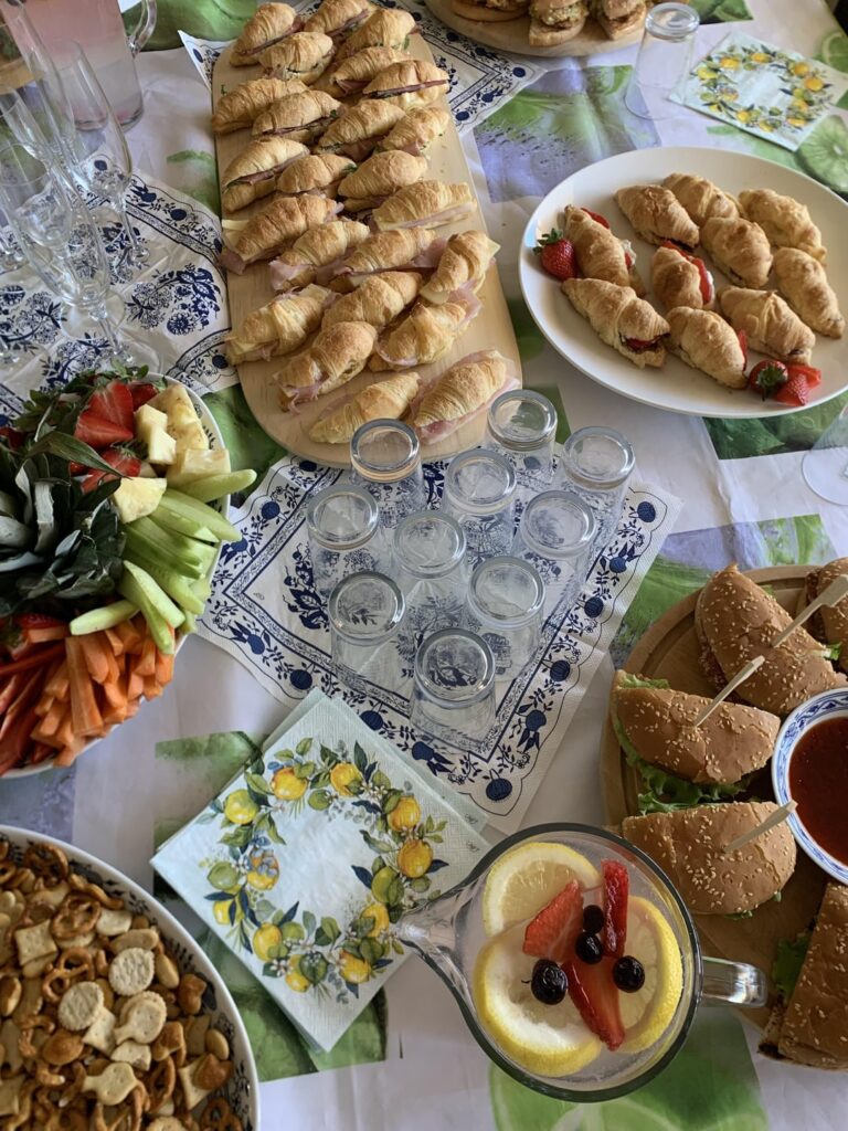 homemade finger food for my birthday