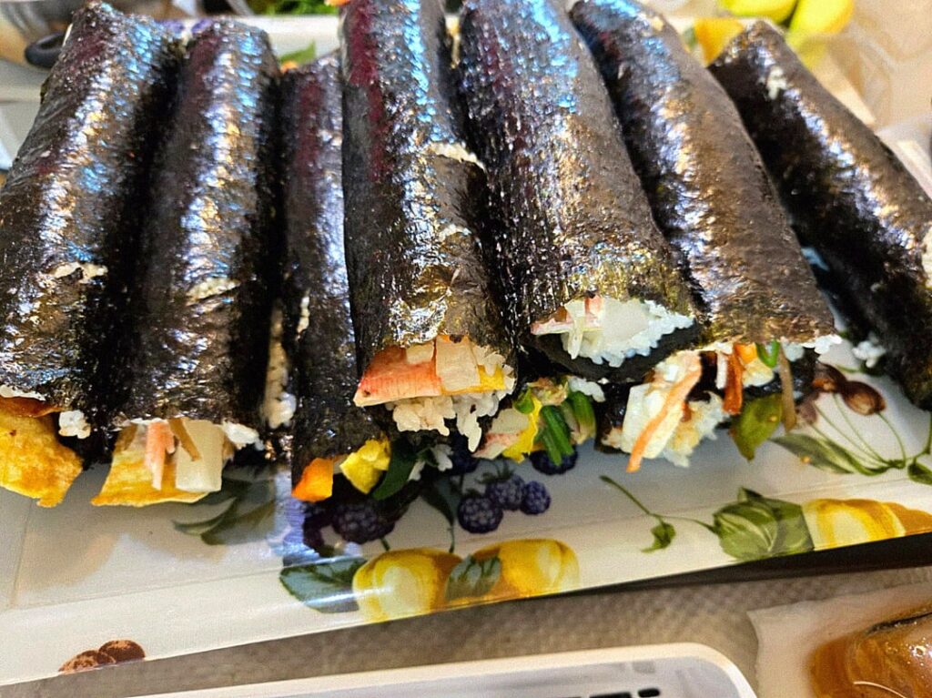 made Kimbap for the first time