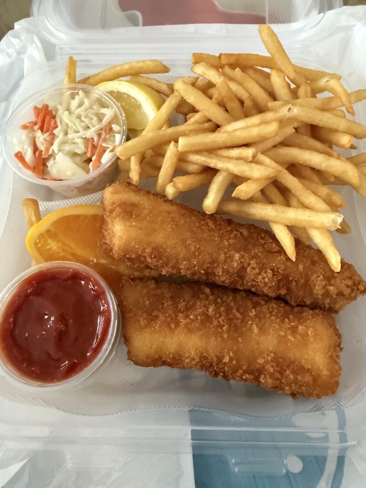 Fish and chips from Fish King