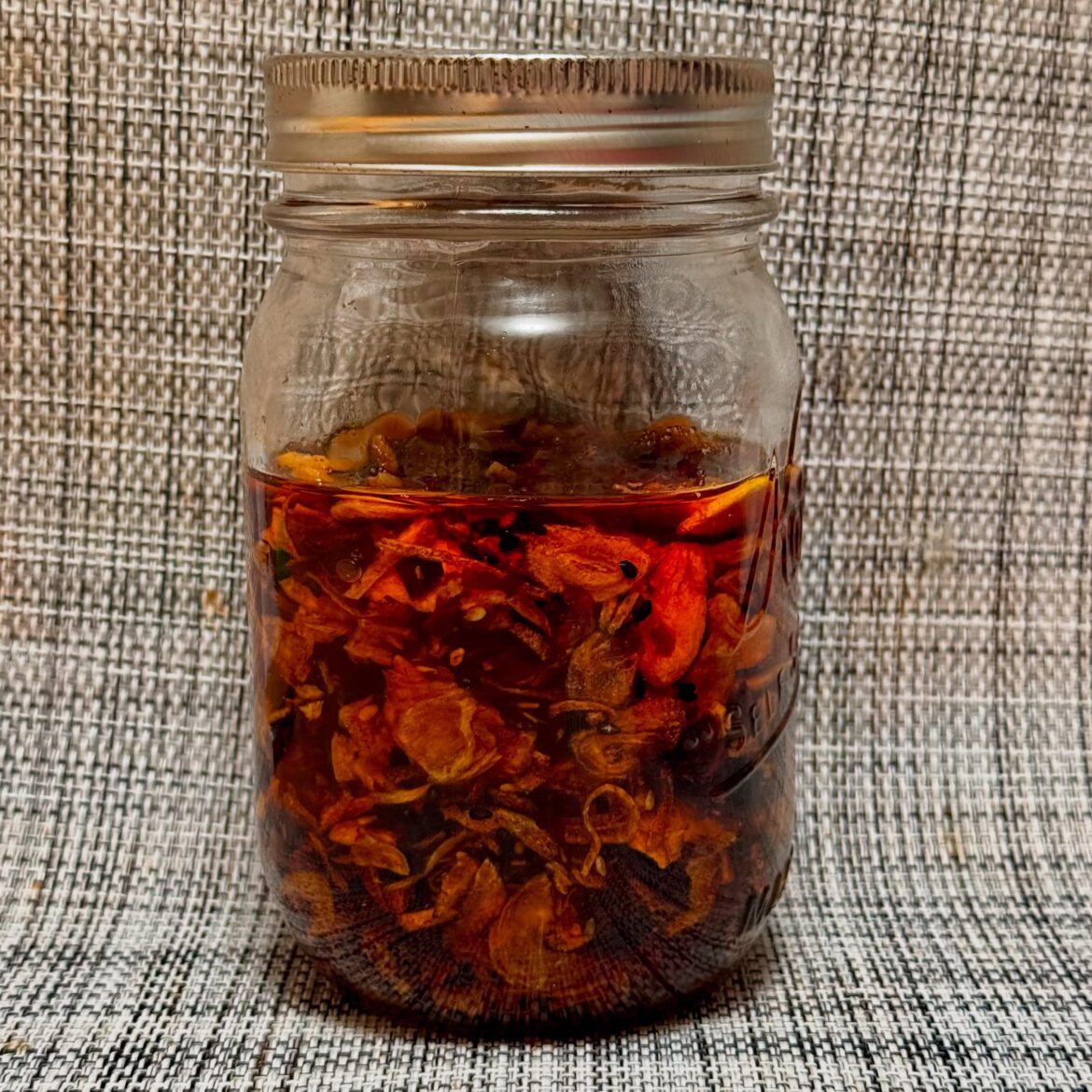 Homemade chili crunch