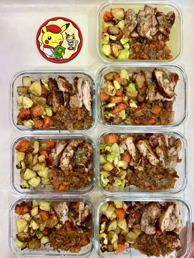 Chicken with Roasted Potatoes and Veggies