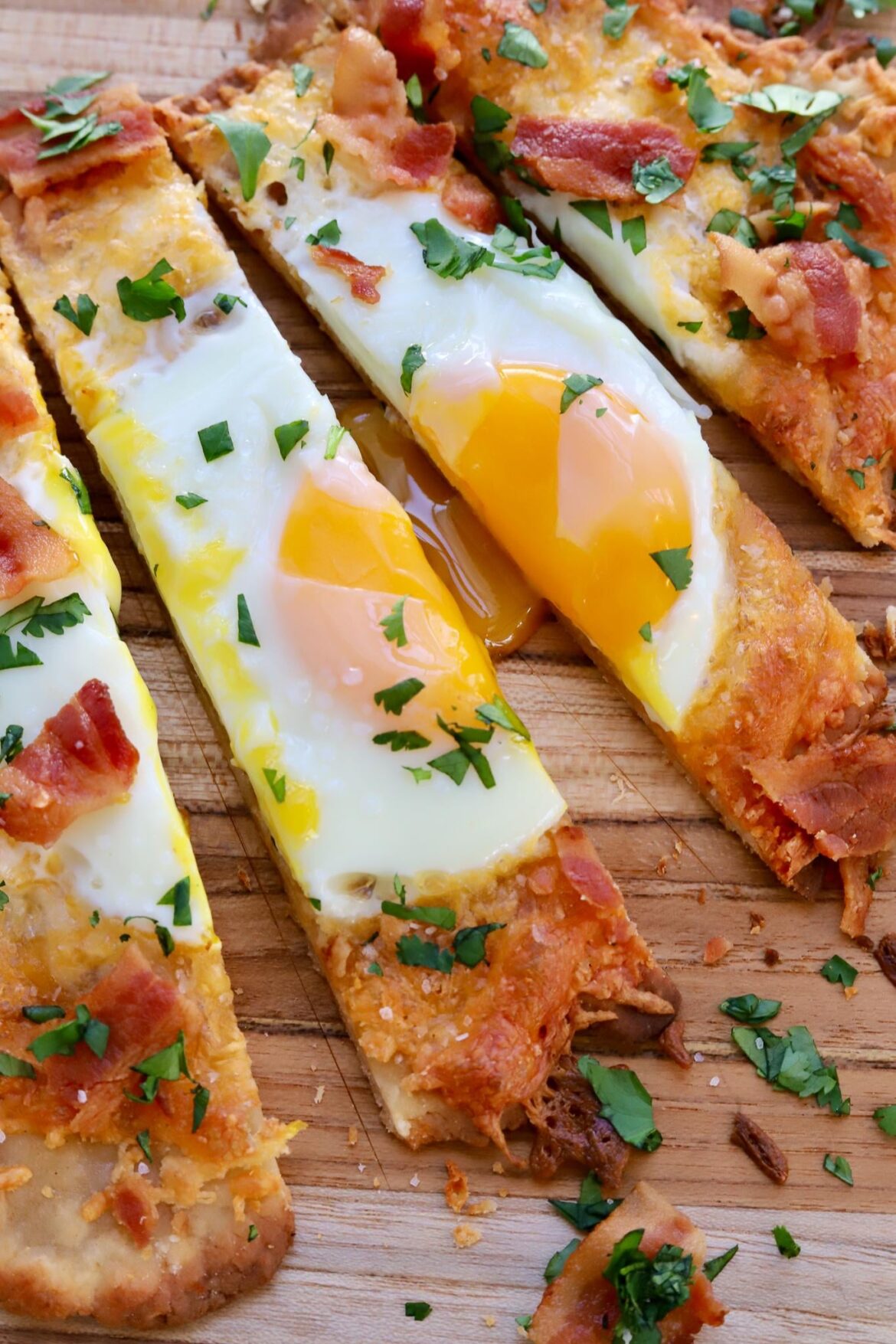 Sunday Mornings are always better with Breakfast Flatbreads!