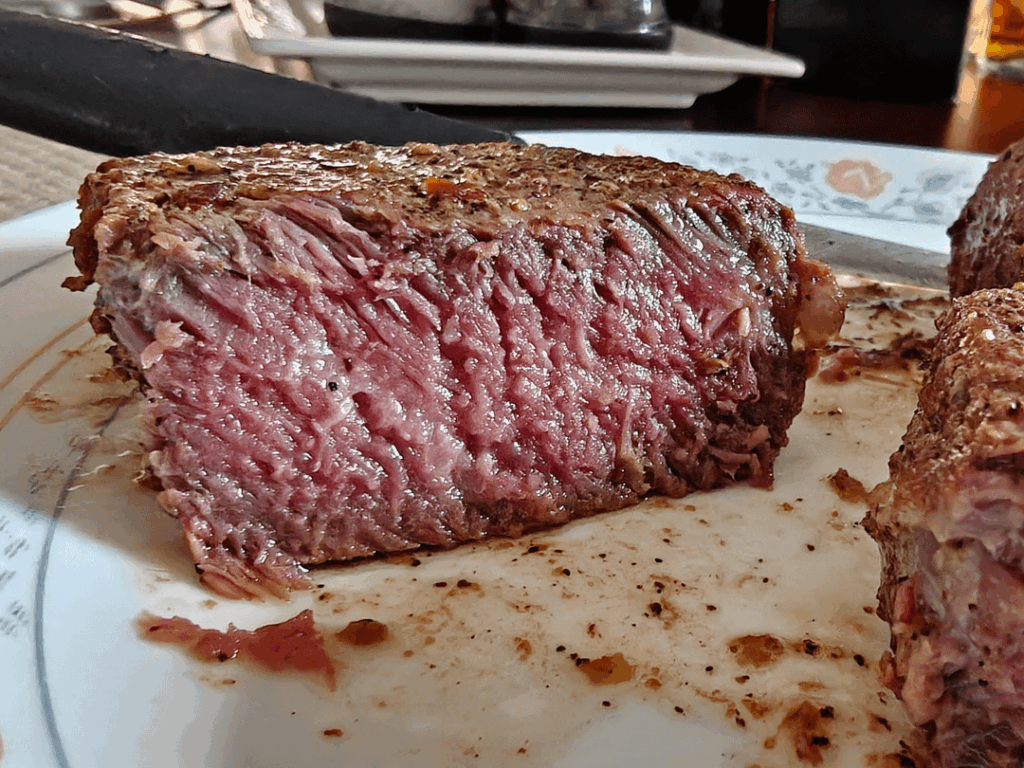 My first Trager steak USDA prime Ribeye