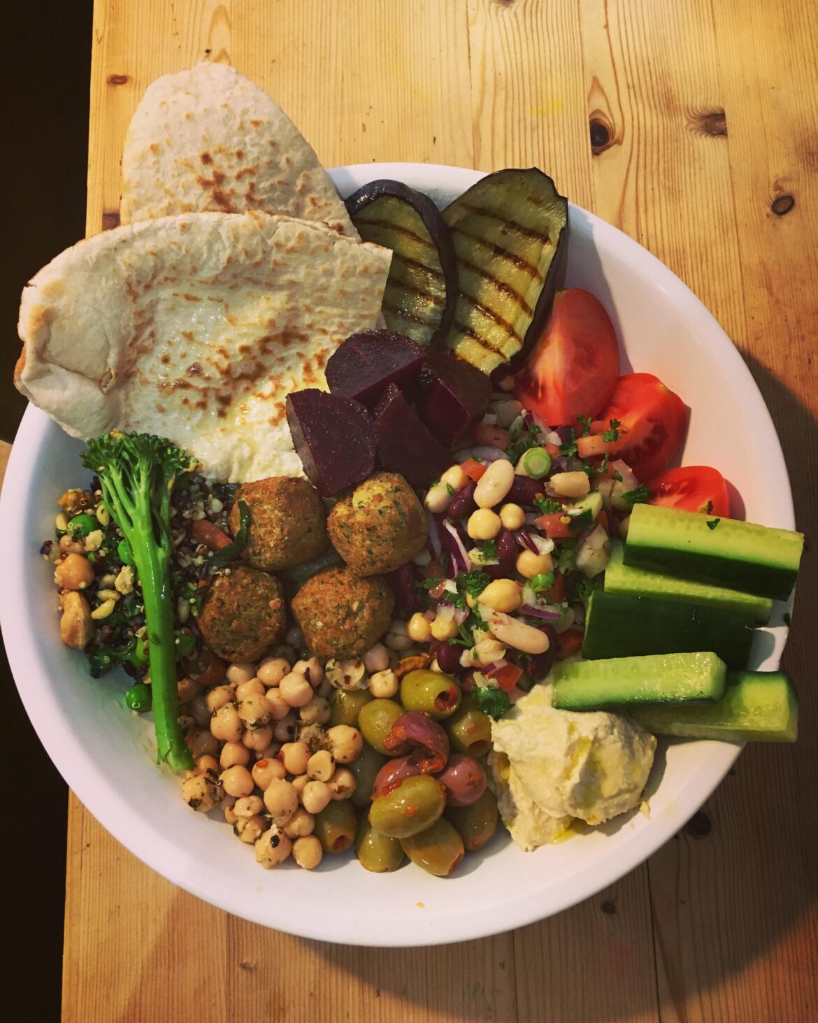 Got to love a homemade mezze plate