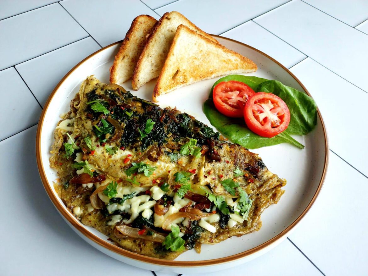 Spinach and Cheese Omelette