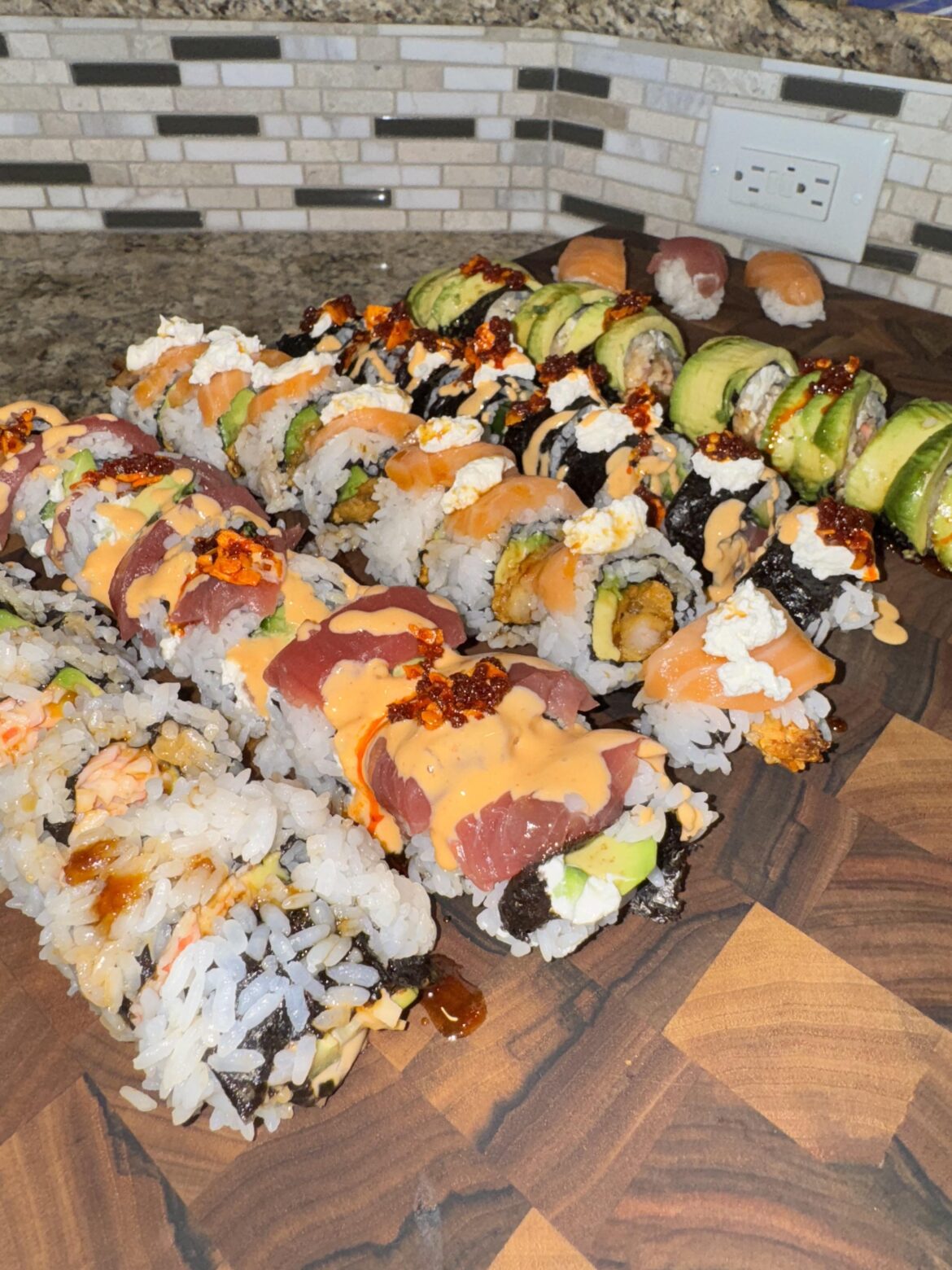 First time making sushi at home