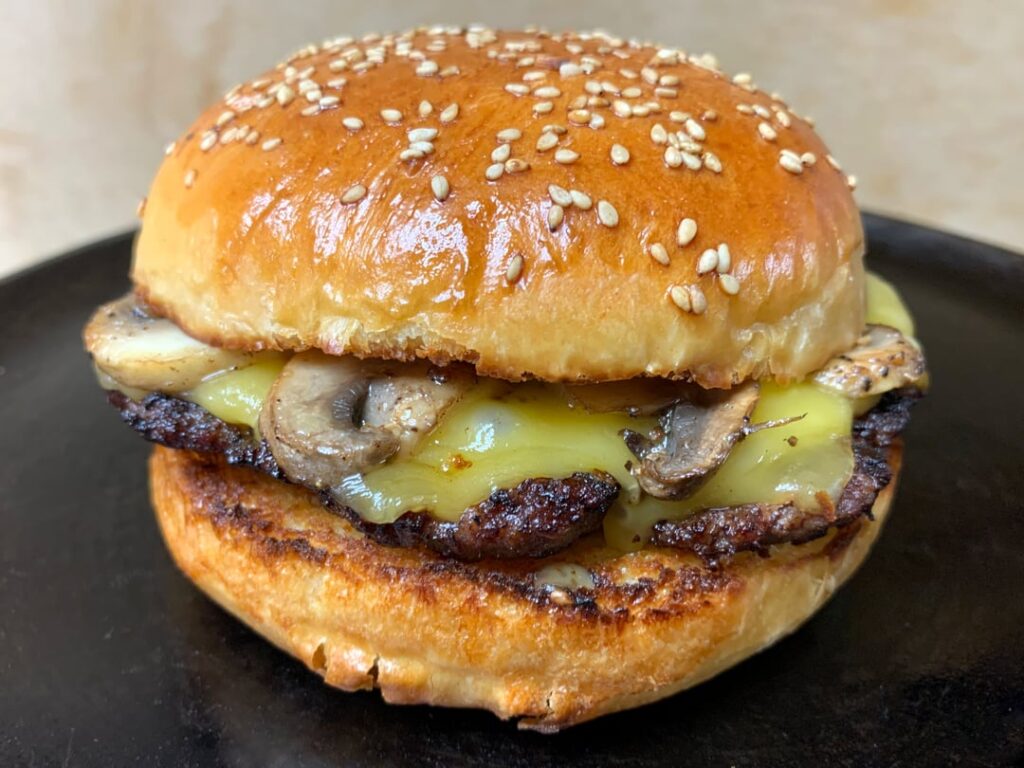 Mushroom Gouda Burger