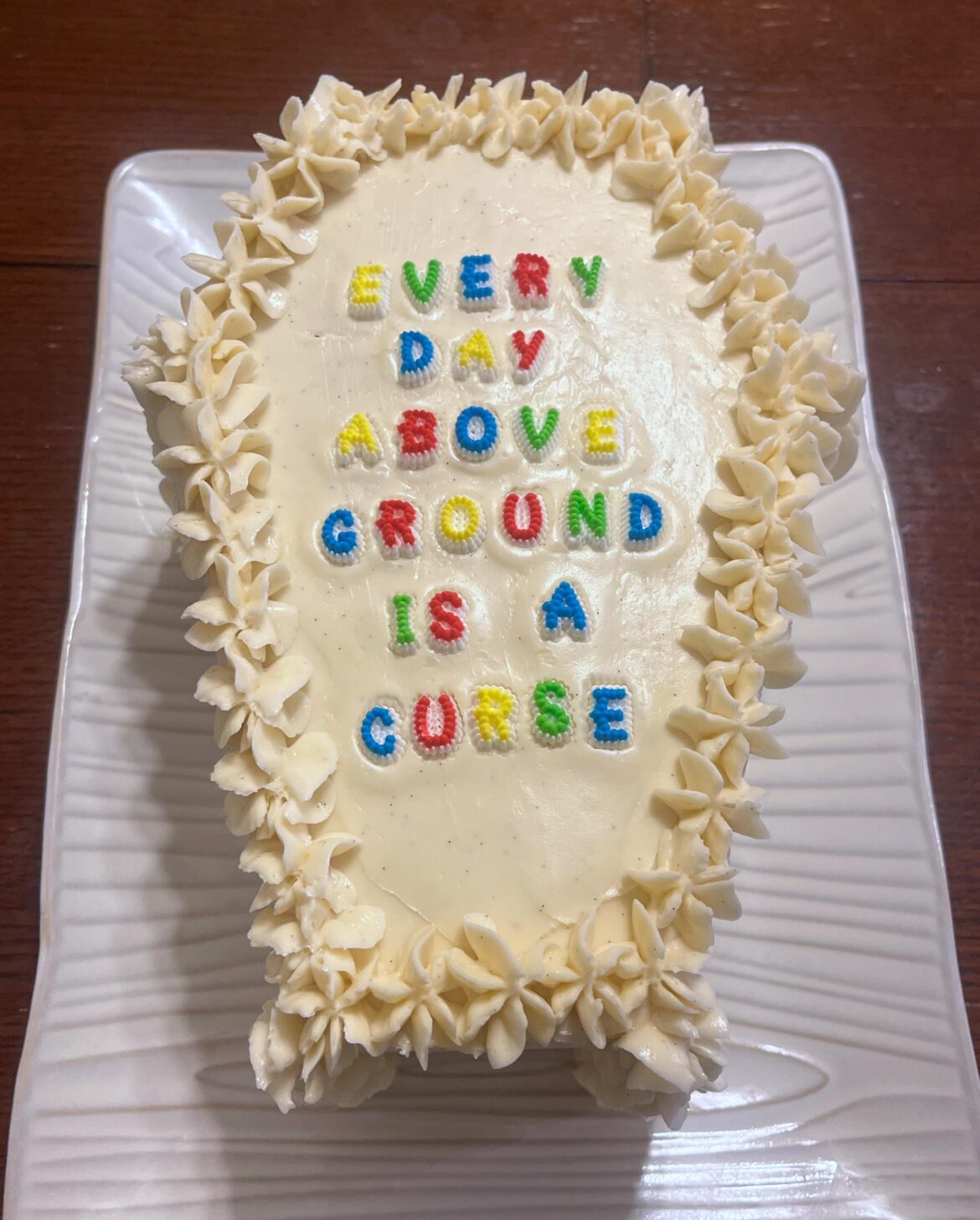 My first cake from scratch