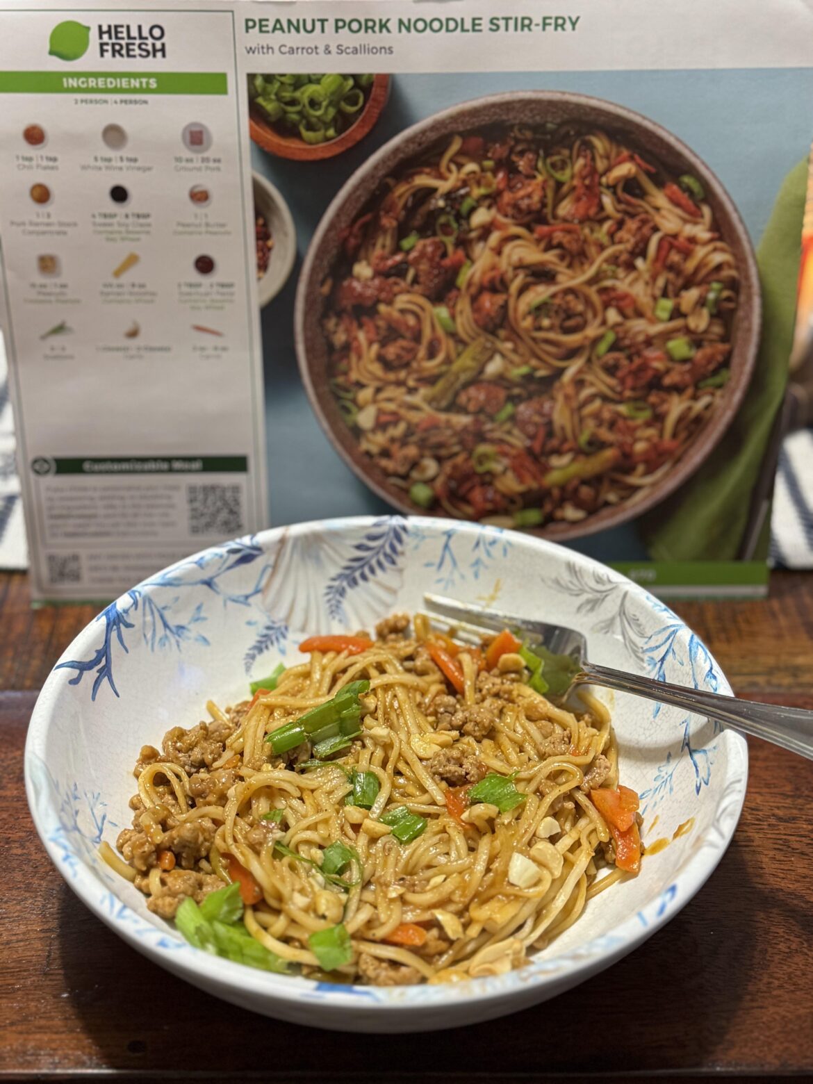 Peanut Pork Noodle Stir Fry !