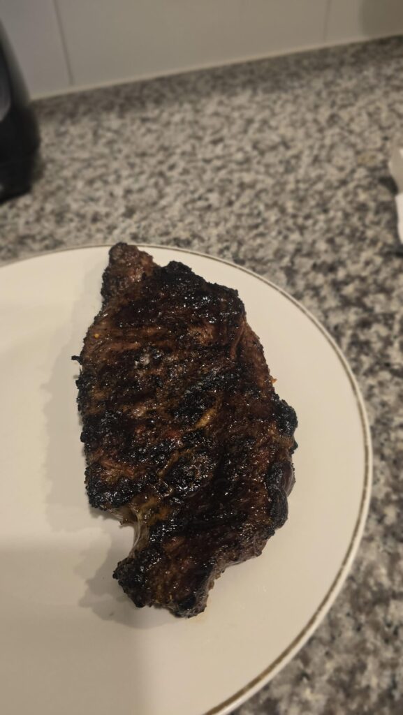 Think I finally got a medium steak right.