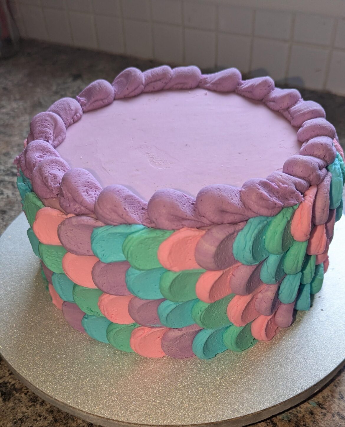 My first mermaid cake.