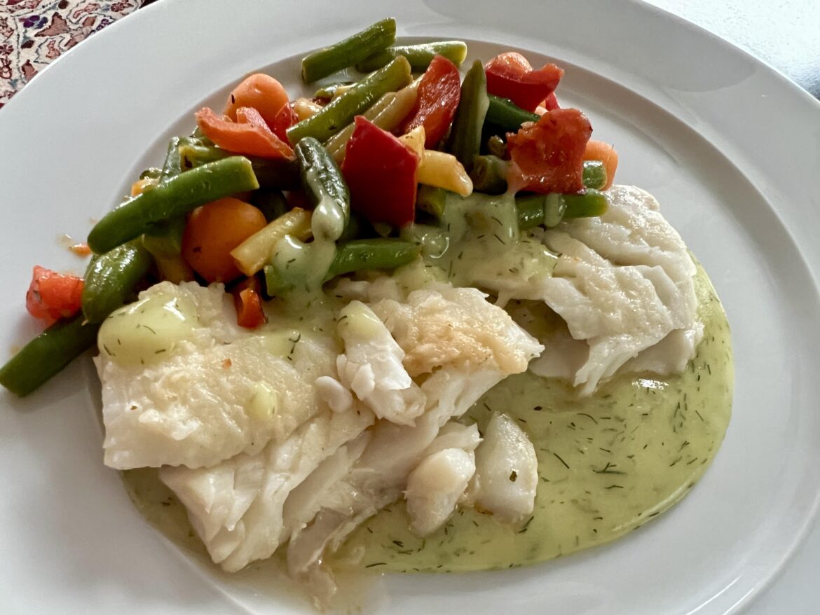 Kabeljau und Gemüse