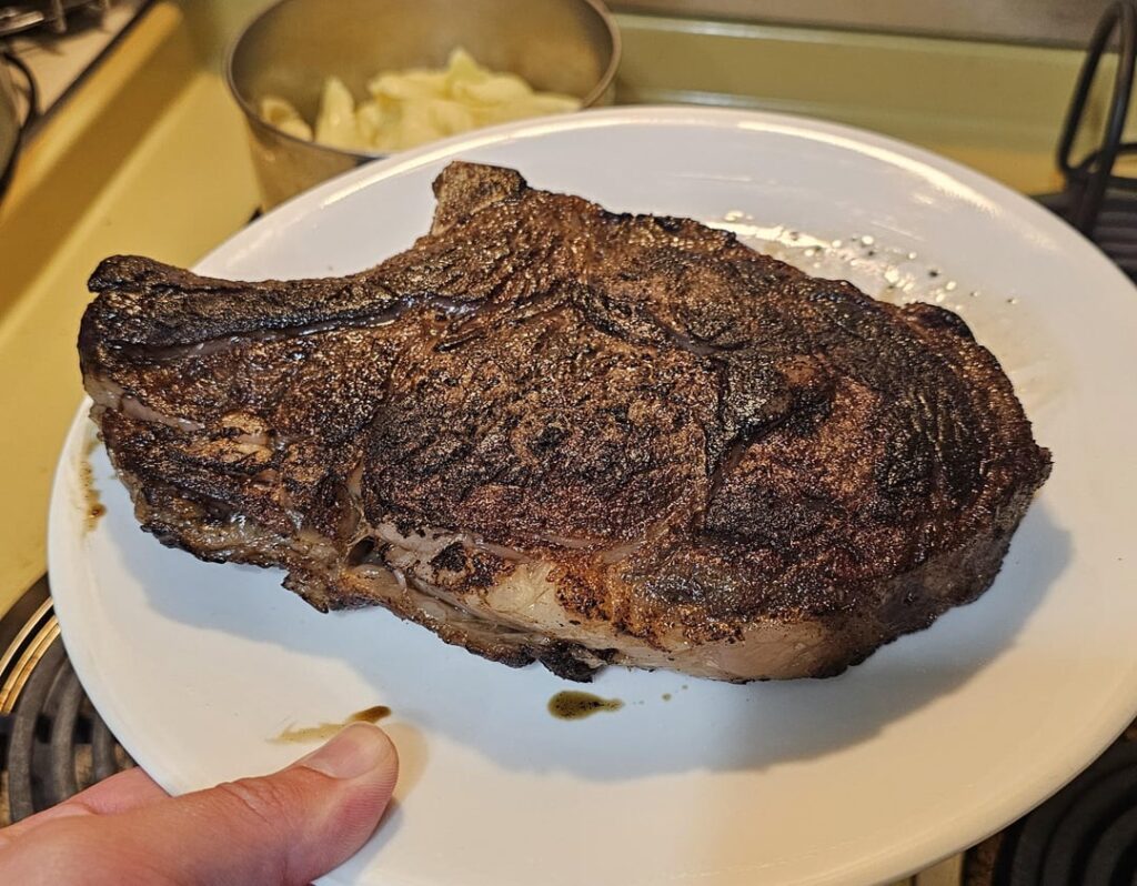 Rare Ribeye w/ a crust