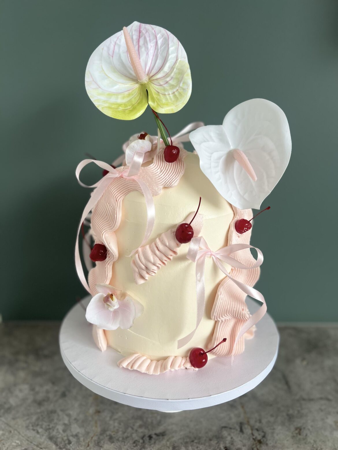 Dome shaped cake I made for my best friend