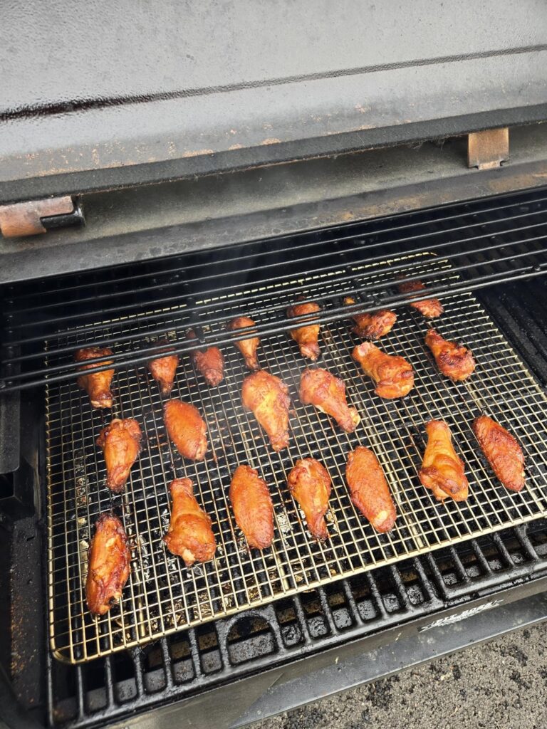 Smoky Honey Haberno Butter Glazed Wings.