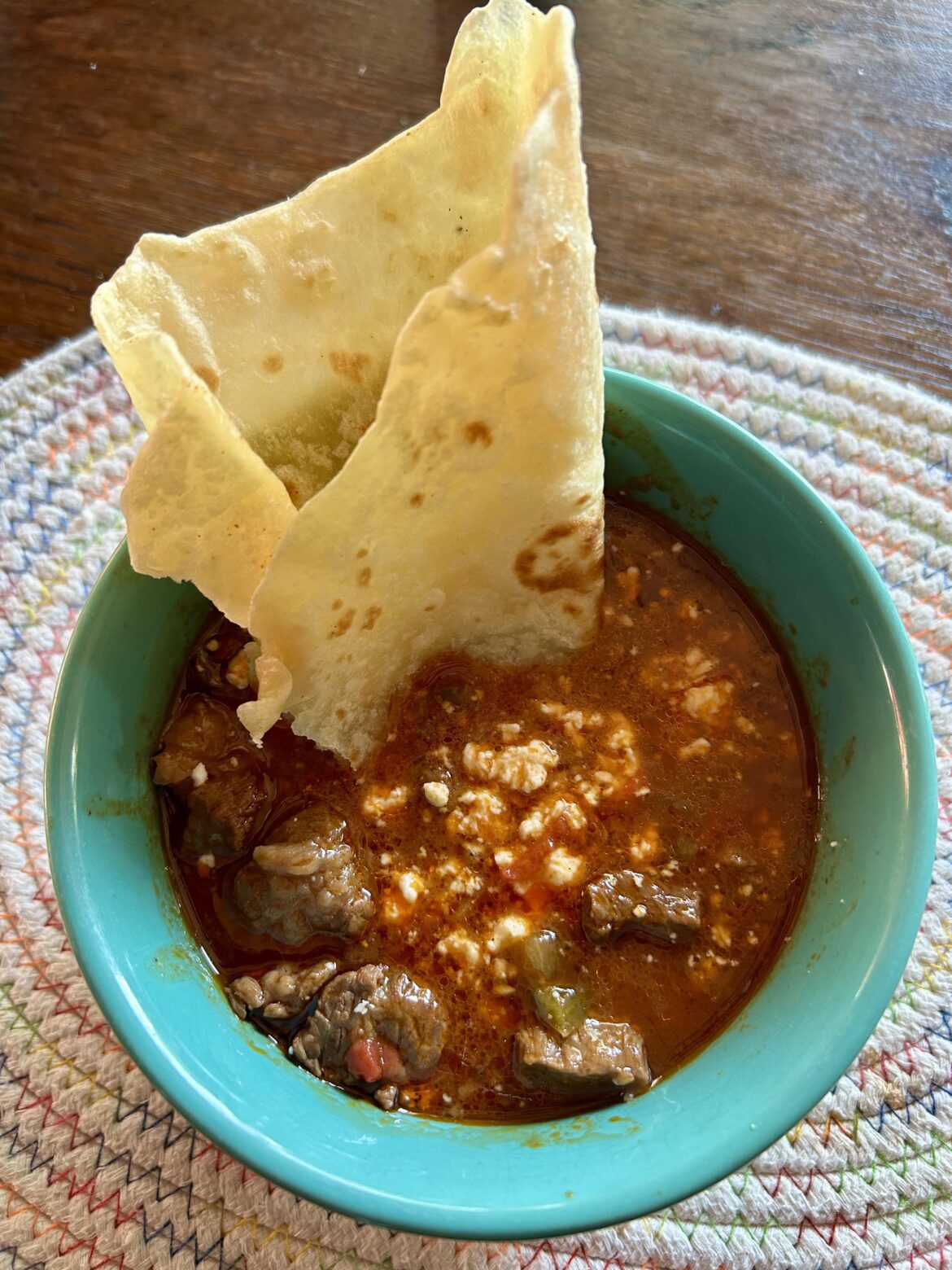 Carne Guisada con Tortillas a Mano