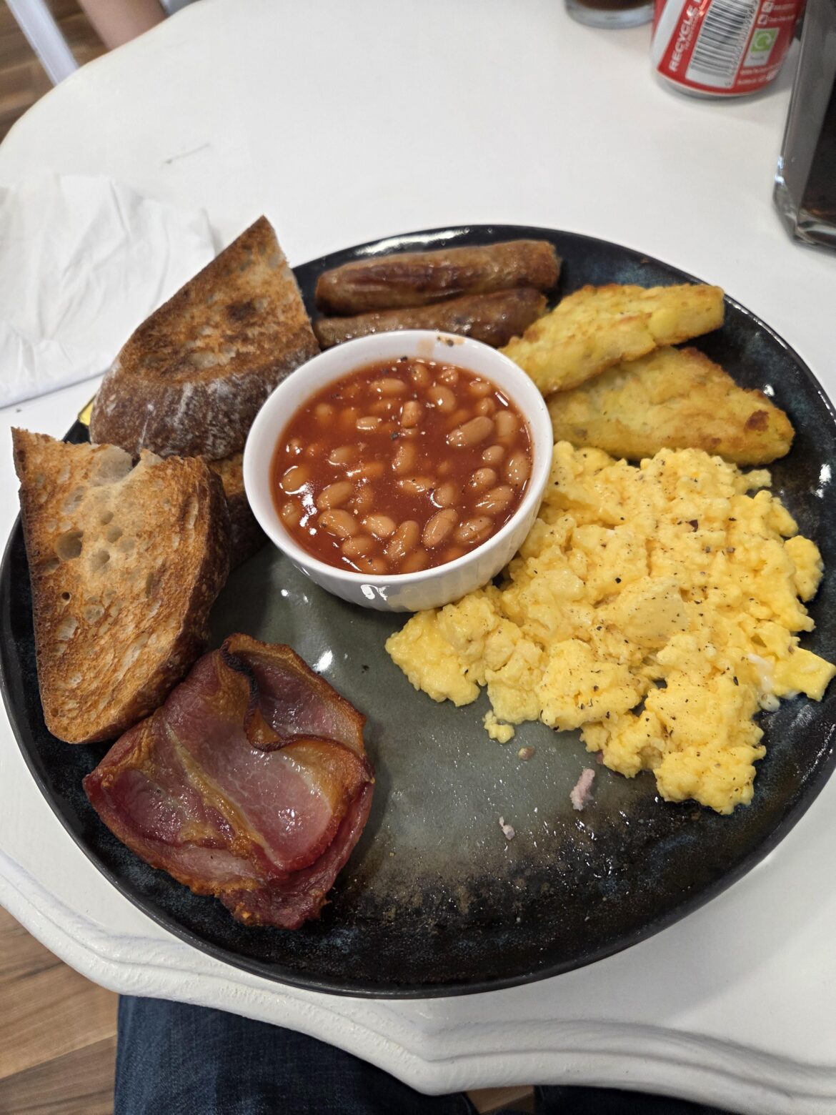 Got this out of a local cafe. £5.50. Thoughts? Sorry for the empty space, I'd already eaten 3 bits of bacon.