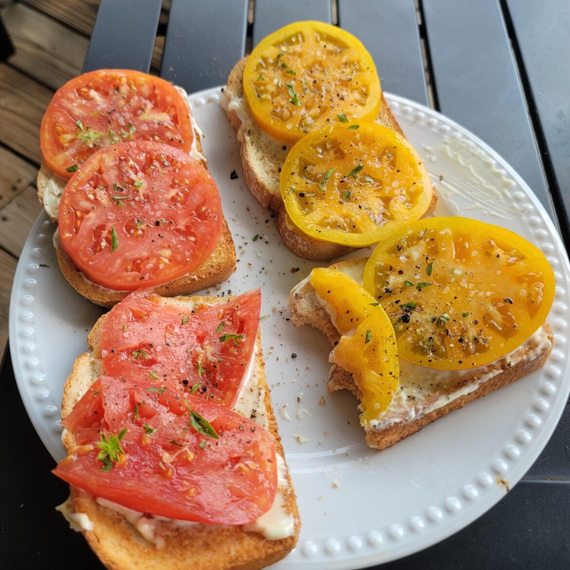 Big tomatoes are coming in finally! This is going to be everyday for a couple months.