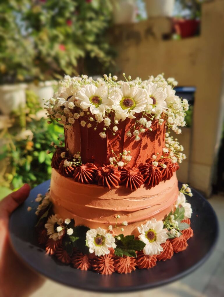 Anniversary cake I made for my parents