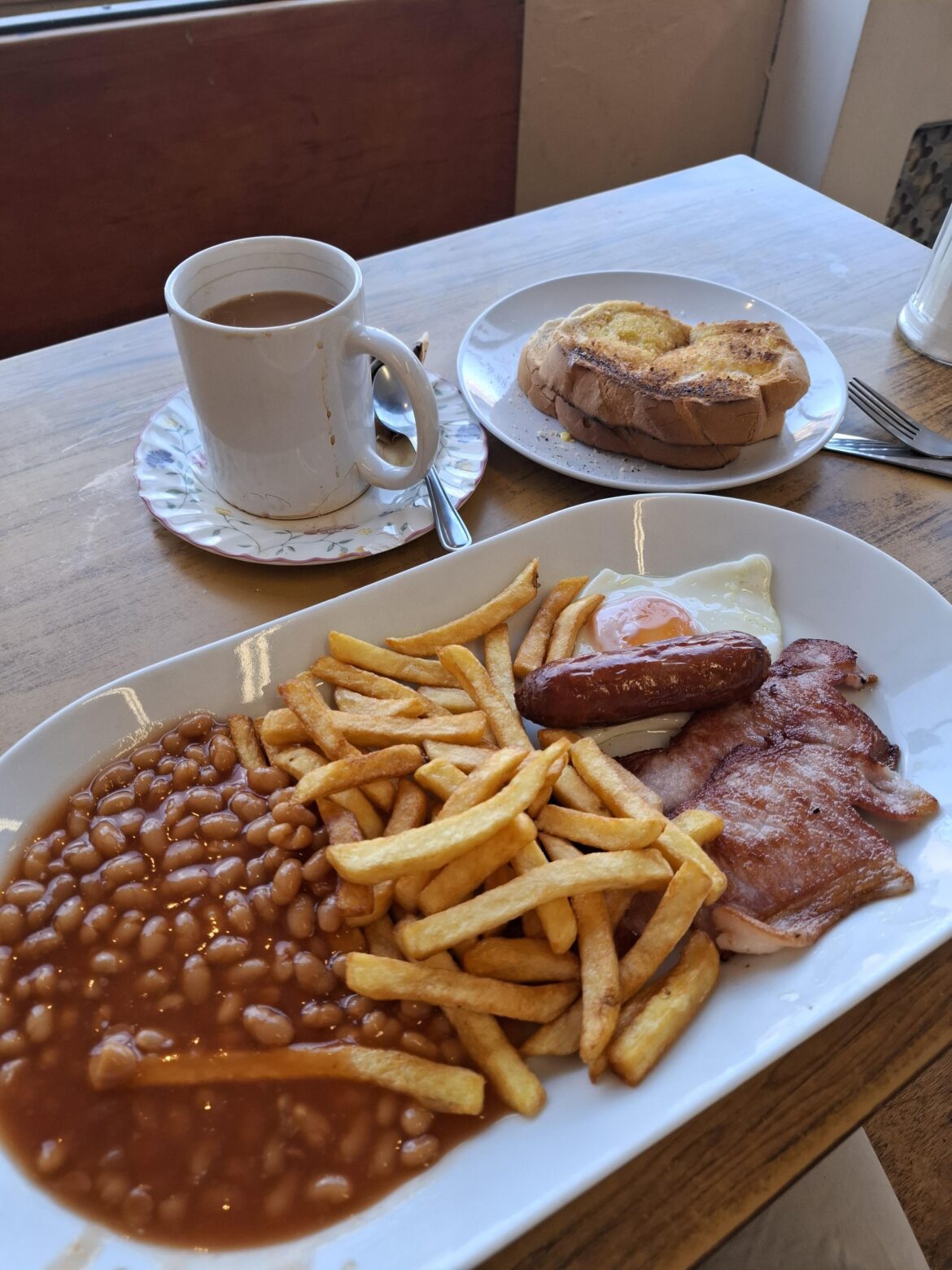 £8.60 for a set breakfast with chips, Wandsworth London