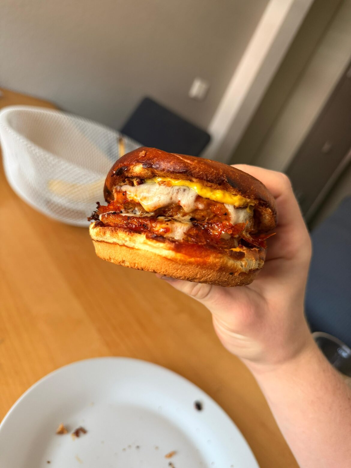 I made this double cheeseburger and it was amazing