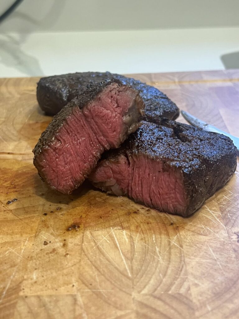Prime filet for 2 hrs at 132.