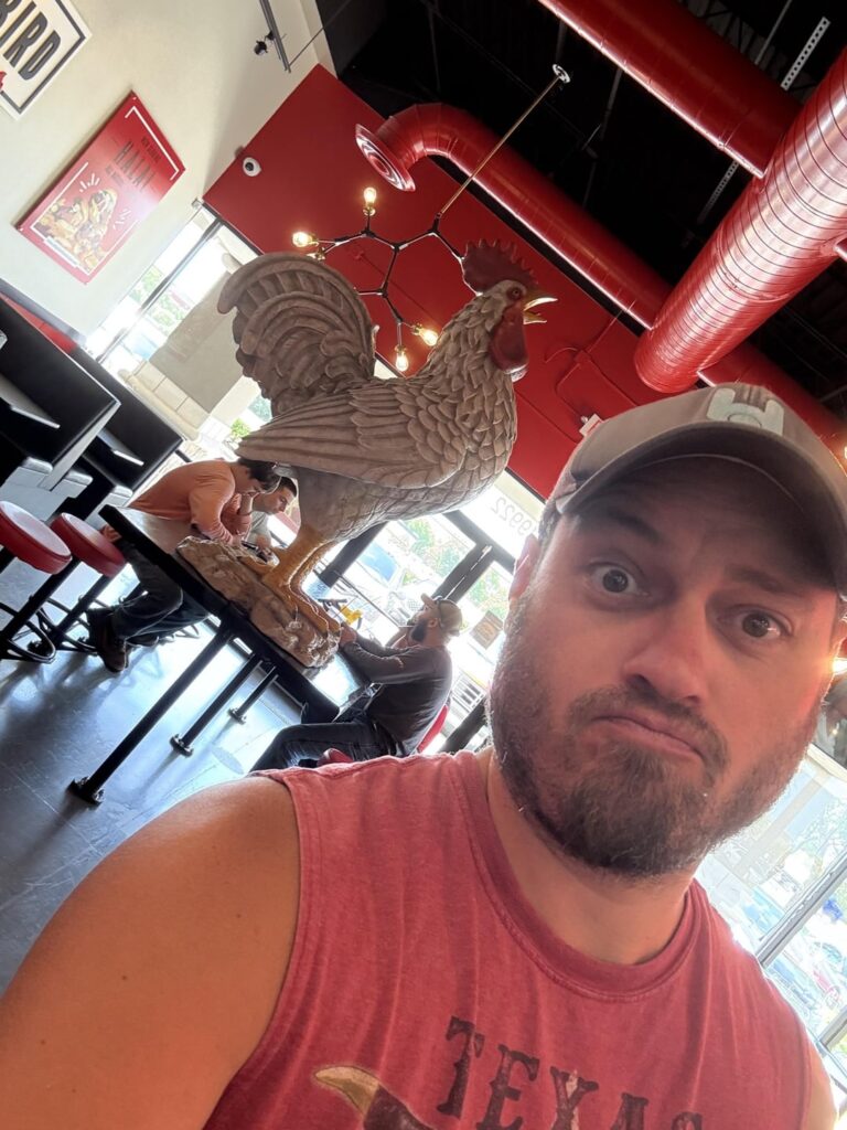 Tried a new place for me called Urban Bird. Got their hottest aka fire in the hole. It was hot. I finished it.